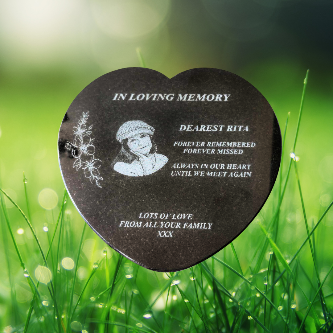 Memorial Plaque for outdoor. Personalised. Engraved.
